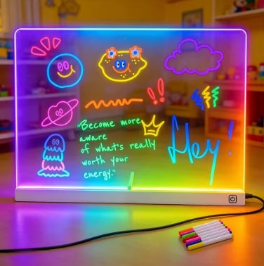 Pizarra Lampara LED Acrílica +7 Colores